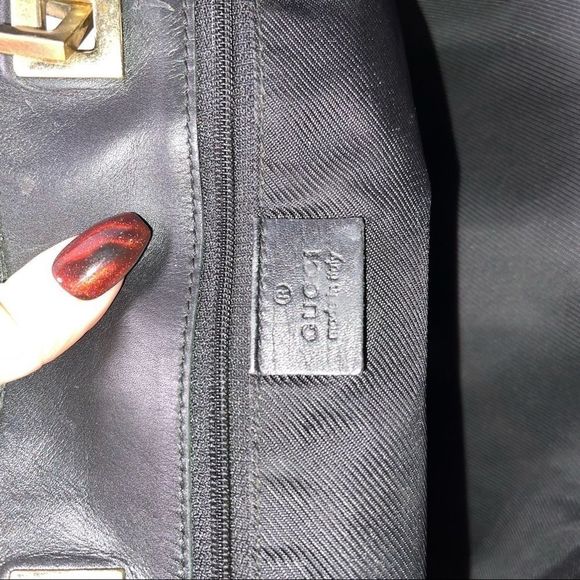 Gucci LARGE Dark Brown Monogram Canvas Tote Bag AUTHENTIC - Picture 4 of 16